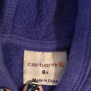 Carhartt Shirts & Tops - Purple Carharrt Hoodie Carhartt Shirts & Tops - Purple Carharrt Hoodie